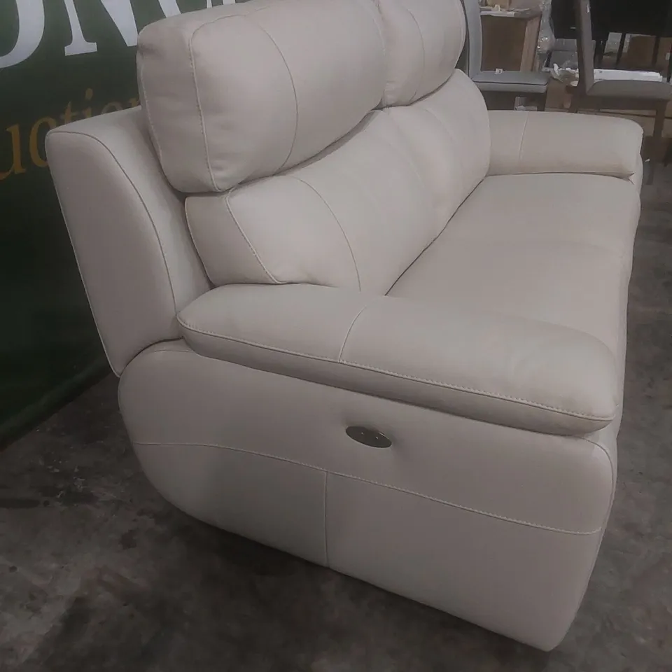 QUALITY DESIGNER ITALIAN MADE PATRIZIO 3 SEATER ELECTRIC RECLINER LEATHER UPHOLSTERED SOFA