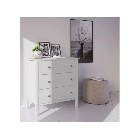 BOXED SPARLAND 3-DRAWER CHEST OF DRAWERS