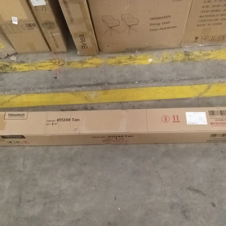 BOXED YAHEETECH PATIO UMBRELLA - TAN (1 BOX)