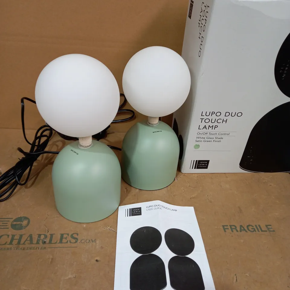 JOHN LEWIS LUPO DUO TOUCH LAMP 