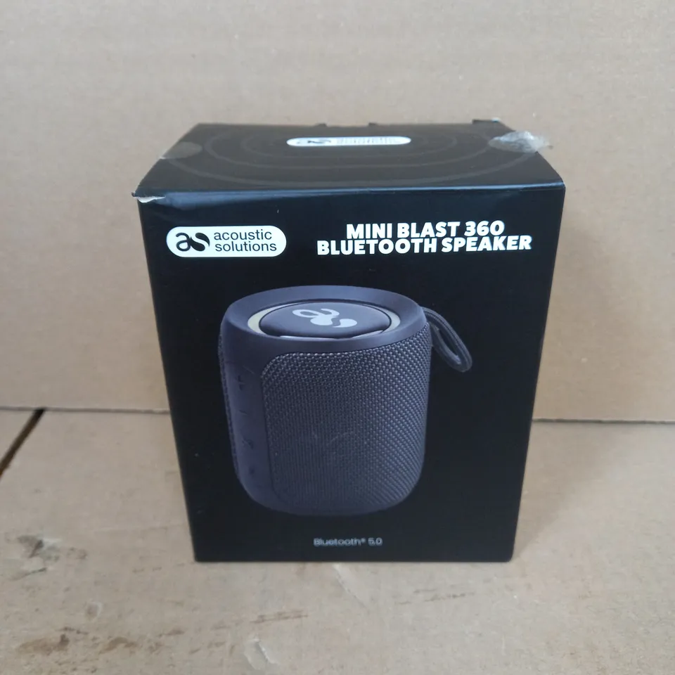 BOXED ACOUSTIC SOLUTIONS MINI BLAST 360 BLUETOOTH SPEAKER