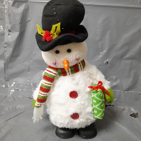 MUSICAL DANCING SNOWMAN CHRISTMAS DECORATION
