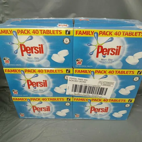 12 PERSIL NON-BIO FAMILY PACK OF 40 TABLETS - COLLECTION ONLY