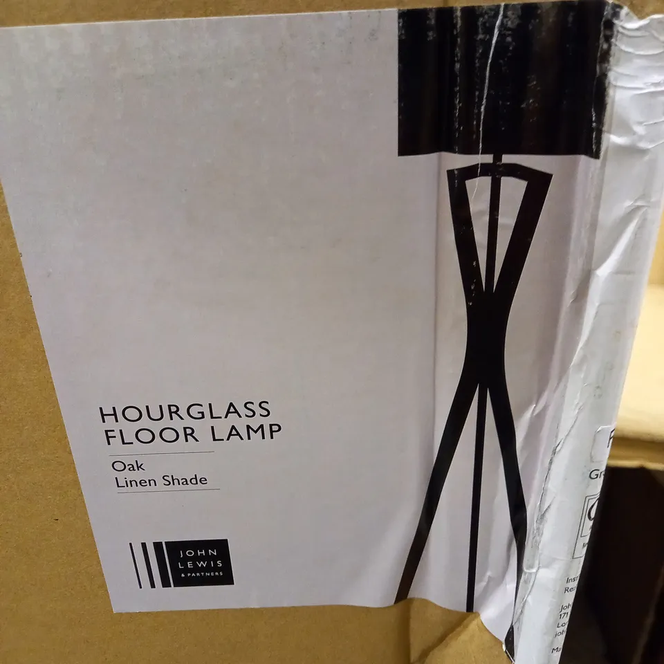 JOHN LEWIS HOURGLASS FLOOR LAMP 