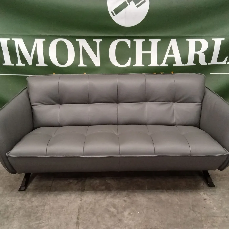 QUALITY DESIGNER ITALIAN MADE SEVILLE 3 SEATER LEATHER SOFA