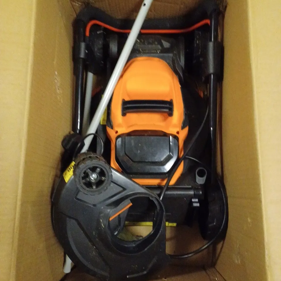 YARD FORCE 32CM LAWNMOWER AND TRIMMER RRP £199