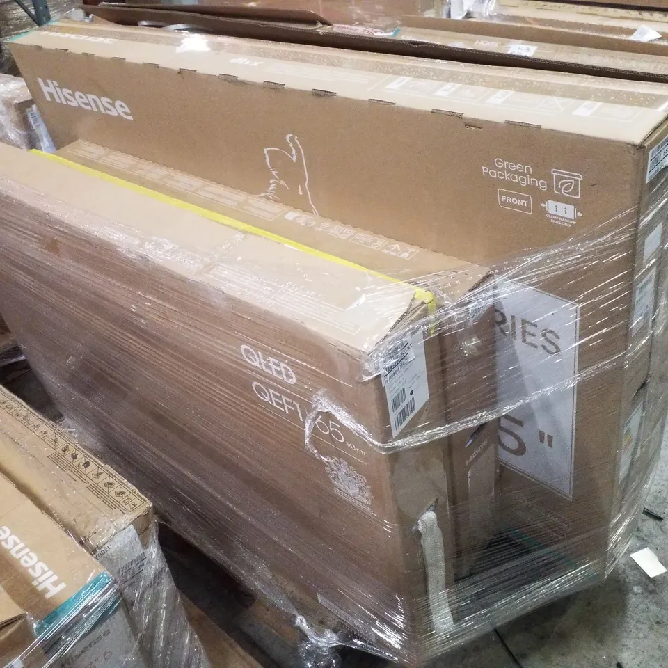 PALLET OF 5 ASSORTED DAMAGED TVS INCLUDING