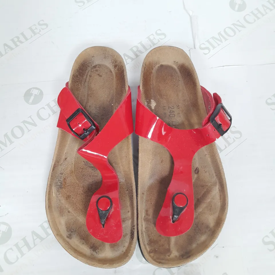 BONOVA IBIZA SANDAL IN RED SIZE 4.5