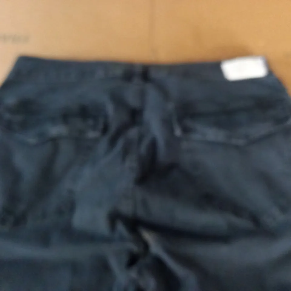 BRAND NEW J BRANDS AGNES LOW RISE MODER MOTO ZIP JEANS IN WORN SHARK - 28