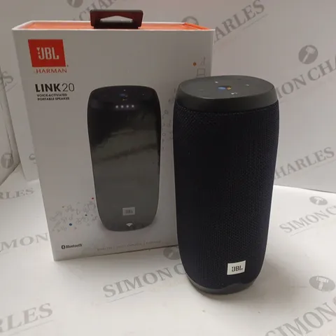 BOXED JBL LINK 20 VOICE ACTIVATED PORTABLE SPEAKER