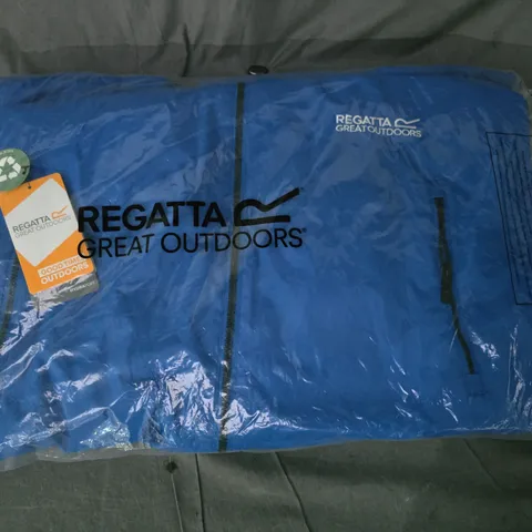 REGATTA ADULT WATERPROOF ROBE IN BLUE SIZE S/M