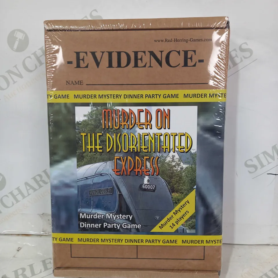 MURDER ON THE DISORIENTATED EXPRESS MURDER MYSTERY DINNER PARTY GAME
