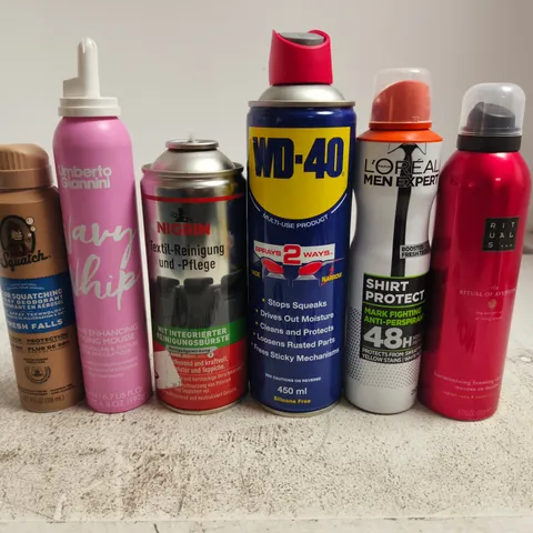 APPROXIMATELY 15 ASSORTED AEROSOLS TO INCLUDE RITUALS , LOREAL MEN AND DR.SQUATCH 