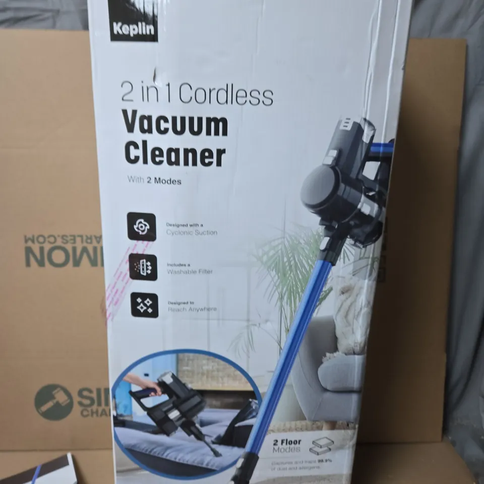 KEPLIN 2-IN-1 CORDLESS VACUUM CLEANER – BOXED