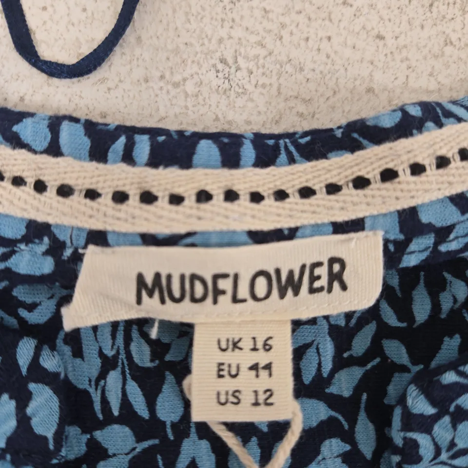 MUDFLOWER FLORAL PRINT BLOUSE – UK 16 (EU 44, US 12)
