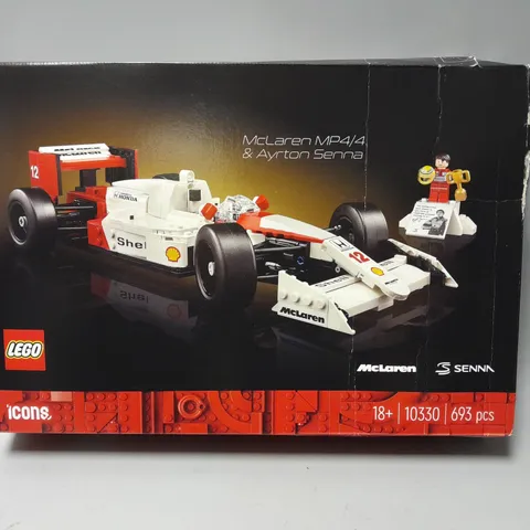 BOXED LEGO MCLAREN MP4 & AYRTON SENNA