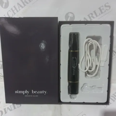 BOXED SIMPLY BEAUTY 2-IN-1 SUPER SMOOTH FACE & BROWS HAIR REMOVER IN BLACK