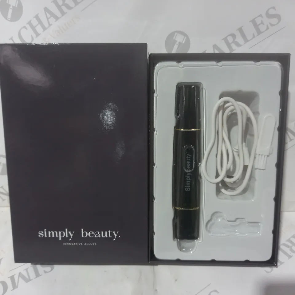 BOXED SIMPLY BEAUTY 2-IN-1 SUPER SMOOTH FACE & BROWS HAIR REMOVER IN BLACK
