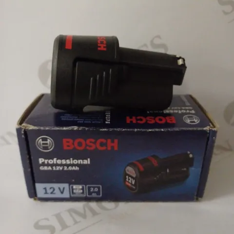 BOSCH PROFESSIONAL 1600Z0002X GBA LI-ION BATTERY, 12V, 2.0AH, BLACK