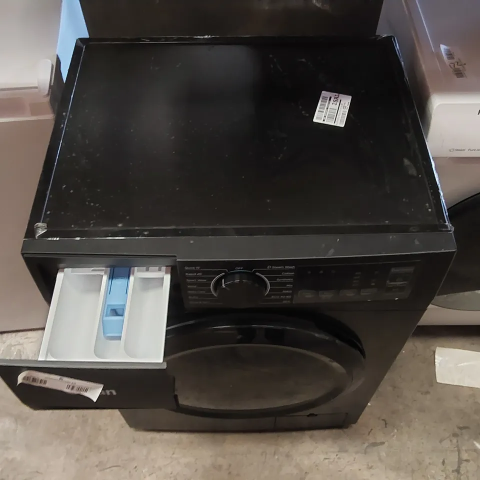 SWAN SW75130B 9KG LOAD, 1400 SPIN FREESTANDING WASHING MACHINE - BLACK