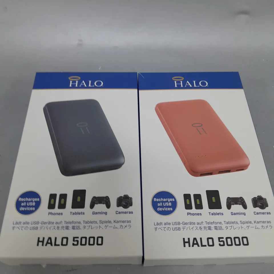 BOXED HALO 5000MAH PORTABLE CHARGERS