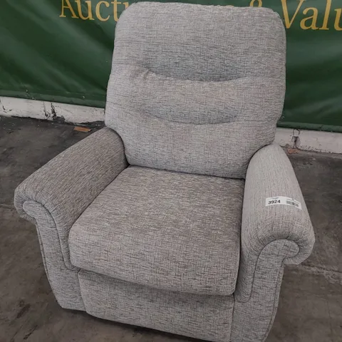 QUALITY BRITISH DESIGNER G PLAN HOLMES SMALL ARMCHAIR FARROW MIST FABRIC 