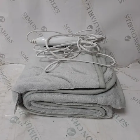 BOXED COZEE HOME VELVETSOFT HEATED THROW IN DARK TAUPE