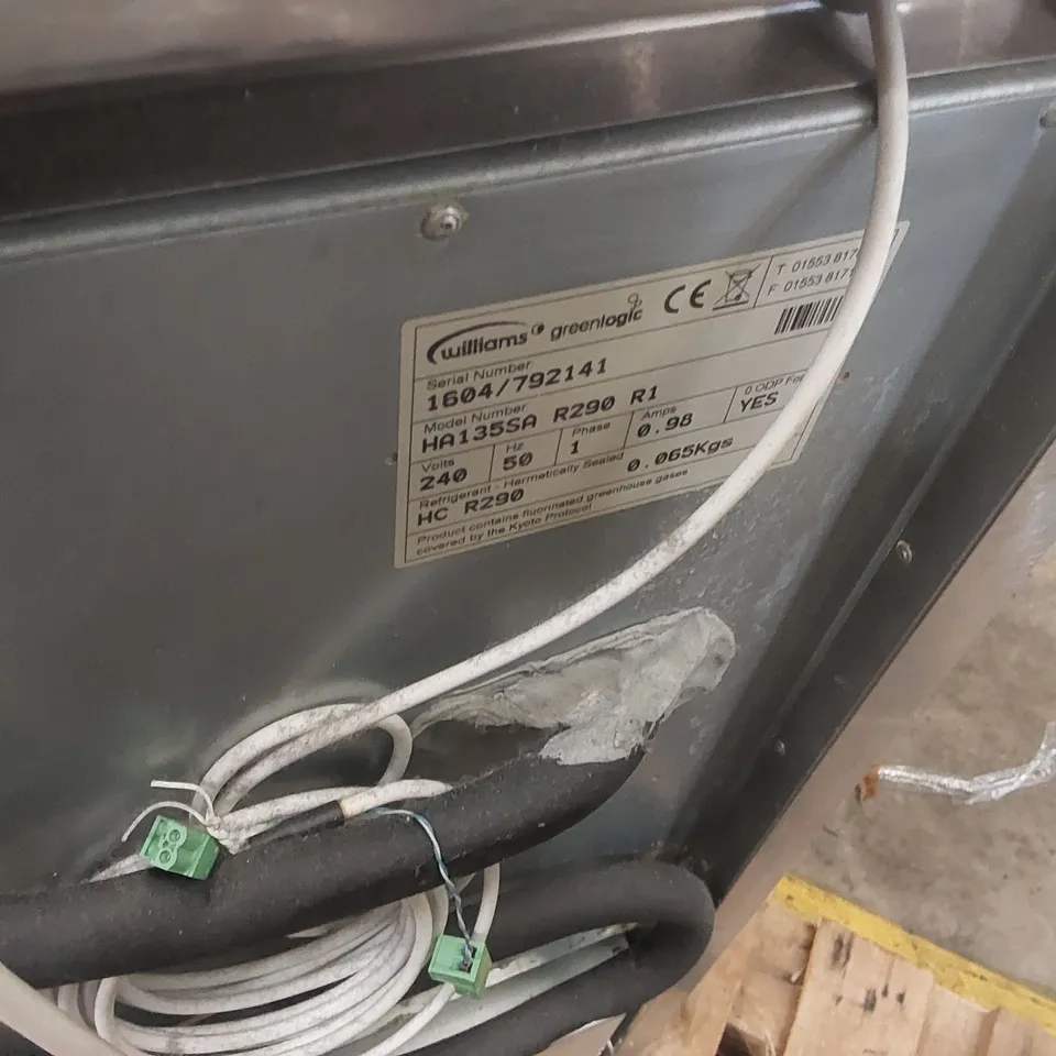 WILLIAMS HA135SA R290 R1 COMMERCIAL DISPLAY FRIDGE 