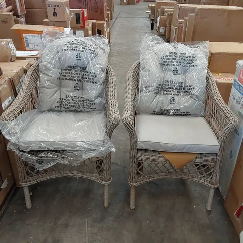 BOXED SET OF 2 VENICE GARDEN CHAIRS (1 BOX)