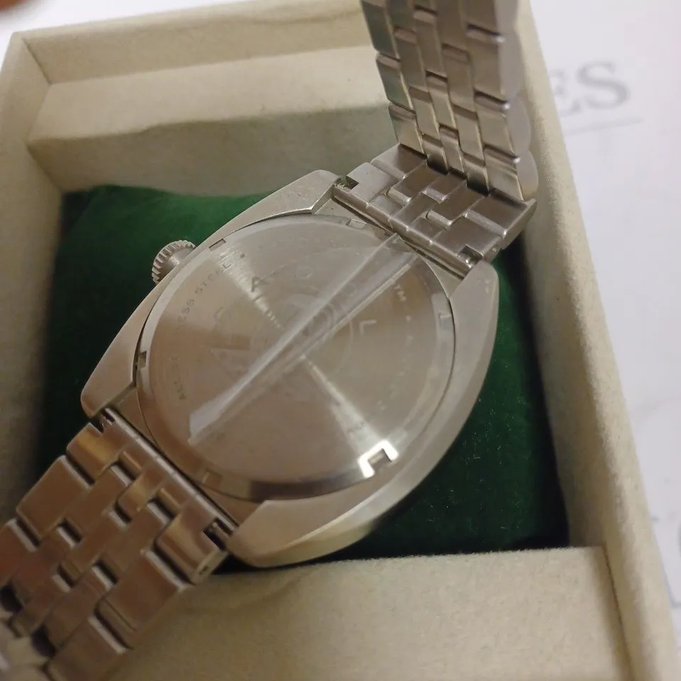 BOXED CADOLA STAINLESS STEEL AUTOMATIC WATCH SILVER