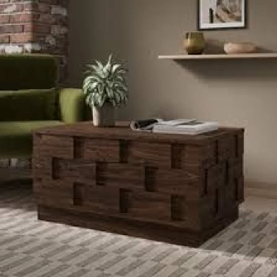 BOXED WATSON STORAGE COFFEE TABLE, WOOD EFFECT - WALNUT EFFECT (1 BOX)