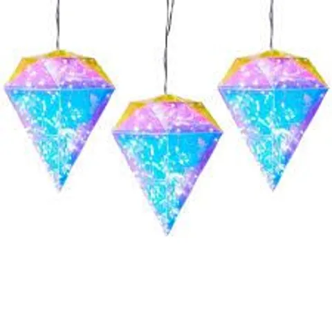 GARDEN STORIES LED DIAMOND TRIO LIGHT STAND