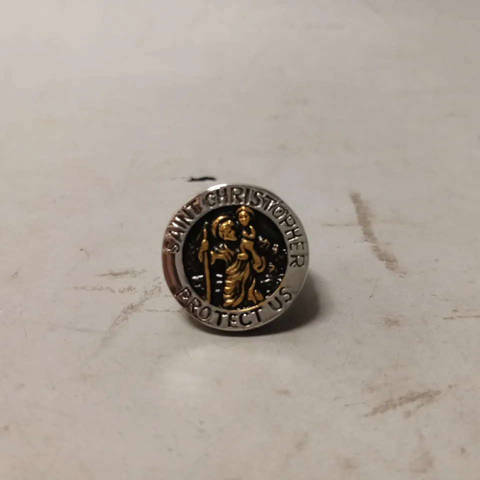 BOXED OUTLAWS ST. CHRISTOPHER. RING