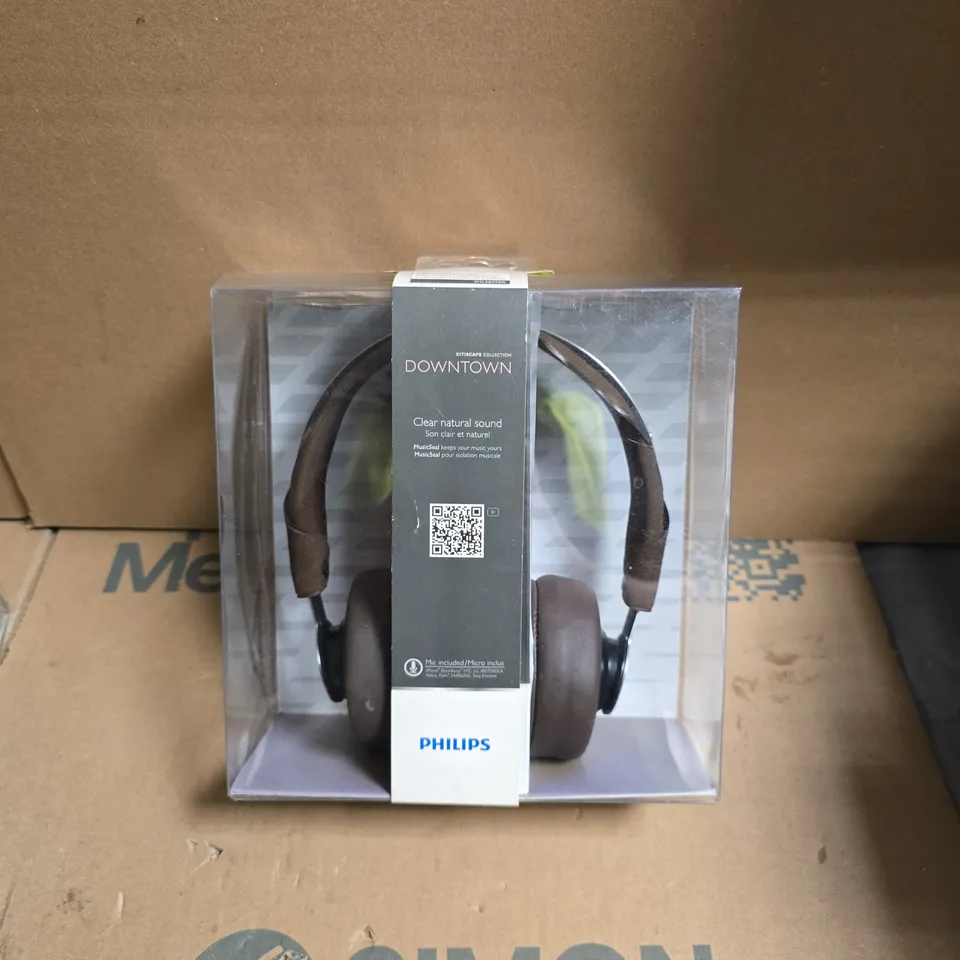 PHILIPS DOWNTOWN OVER-EAR HEADPHONES – BOXED 