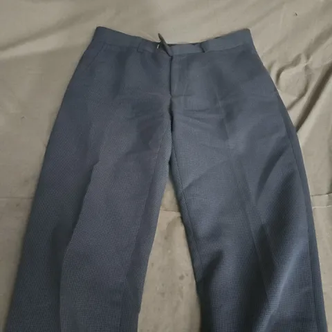 FELLINI TAILORED NAVY TROUSERS – MEN’S, UK 30R