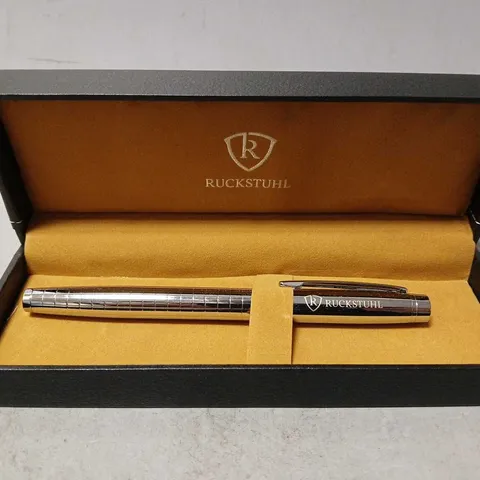 RUCKSTUHL STAINLESS STEEL LUXURY PEN IN GIFT BOX