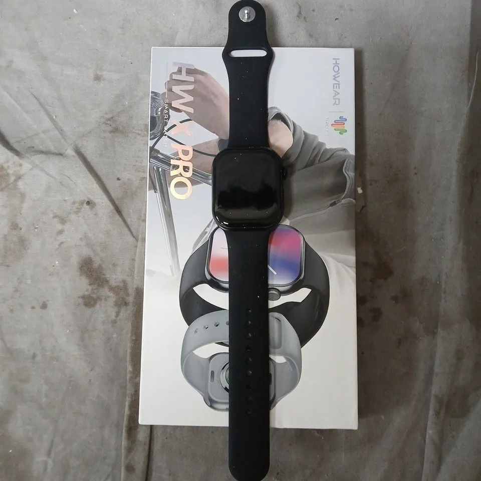 HW X PRO SMART WATCH – BLACK BAND (BOXED)