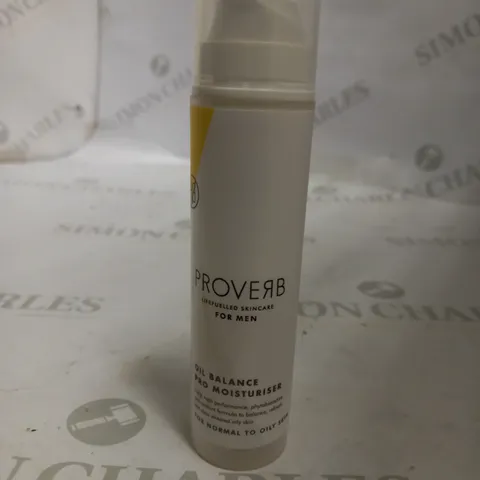 PROVERB LIFE FUELLED SKINCARE FOR MEN OIL BALANCE PRO MOISTURISER