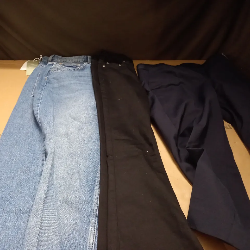 BOXOF  APPROXIMATELY 10 ASSORTED PAIRS OF TROUSERS