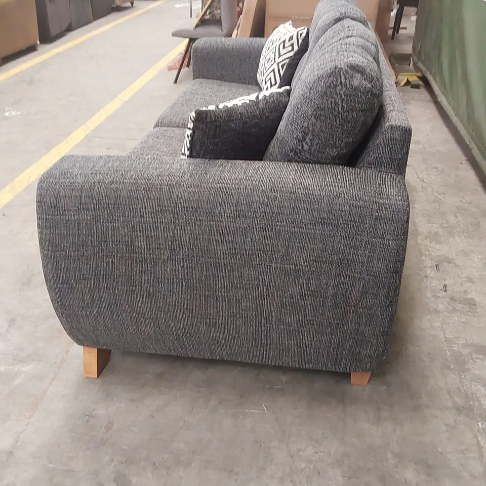 PRENT FABRIC 3 SEATER SOFA - GREY RRP £899
