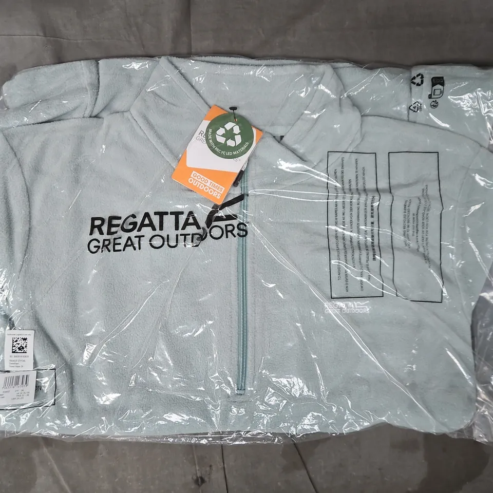 BAGGED REGATTA GREAT OUTDOORS HOT SHOT II HALF ZIP FLEECE IN MINT SIZE 24