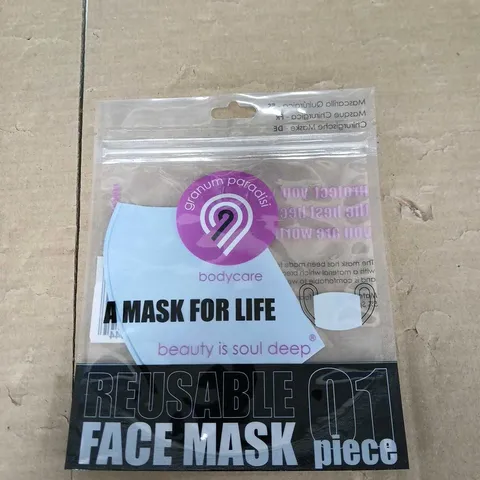 BOX OF APPROXIMATELY 300 REUSABLE FACE MASKS - BLUE