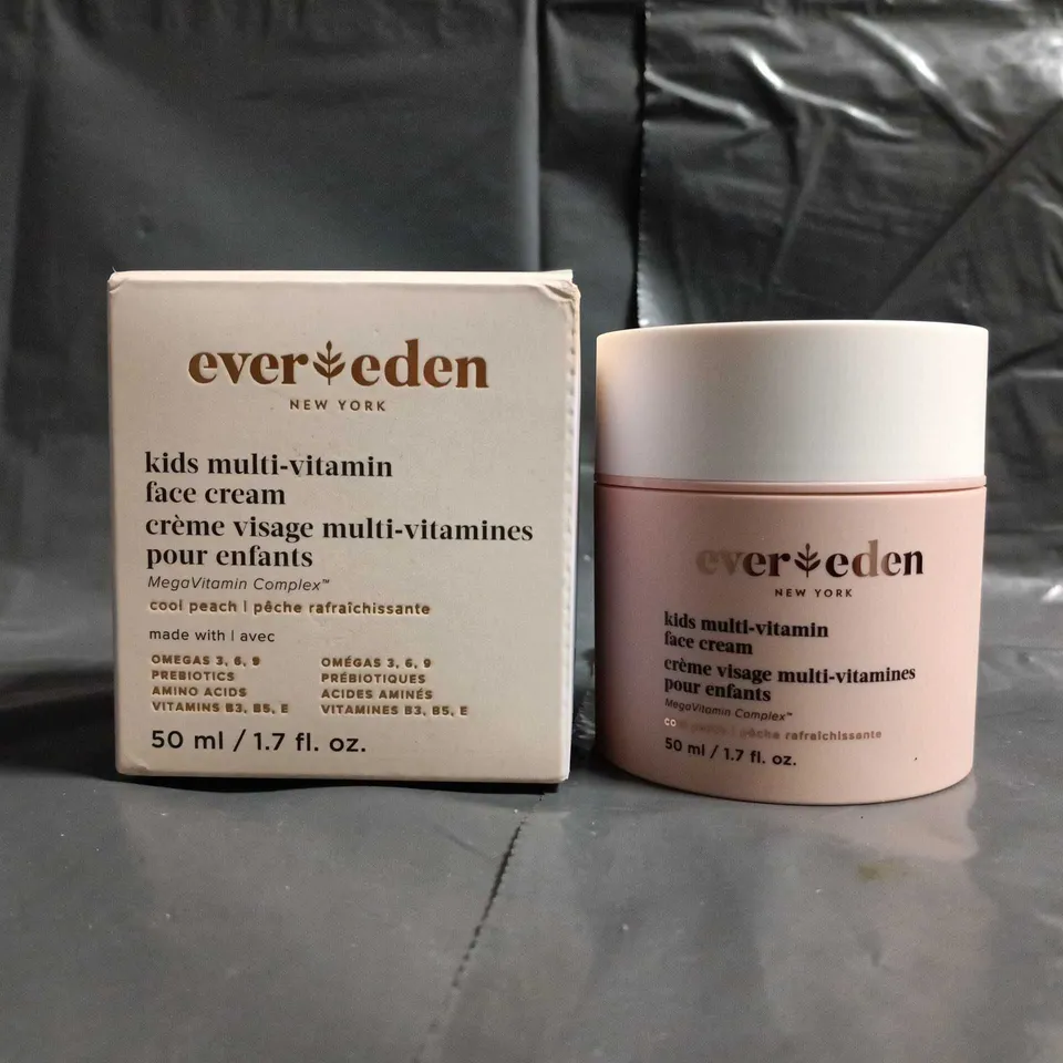 EVEREDEN KIDS MULTI-VITAMIN FACE CREAM – 50 ML, BOX & JAR