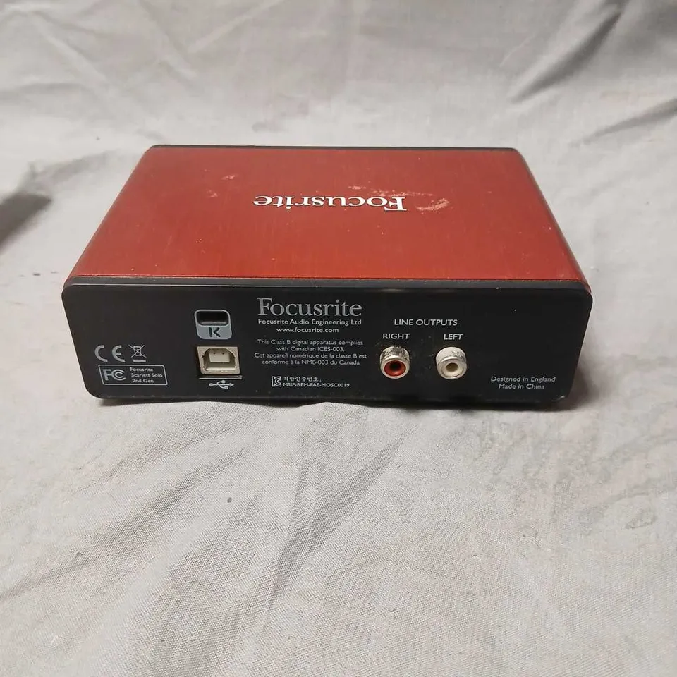 FOCUSRITE SCARLETT SOLO USB INTERFACE 
