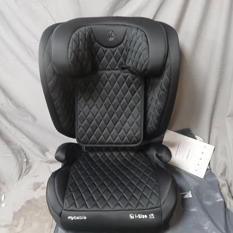 MYBABIIE I-SIZE HIGH BACK BOOSTER SEAT - BLACK