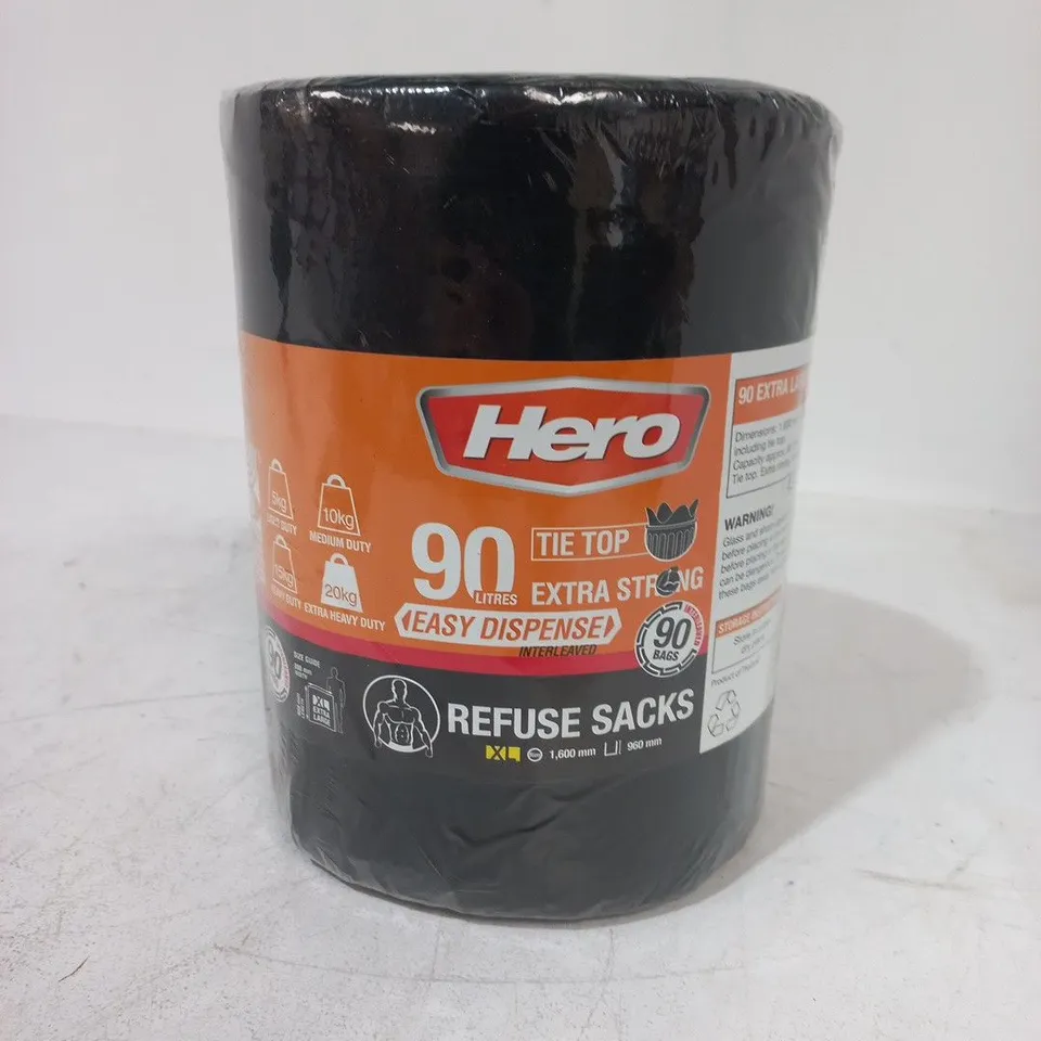 SEALED HERO 90 EXTRA LARGE REFUSE SACKS