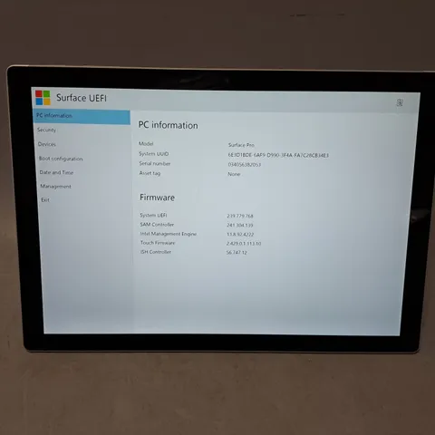 MICROSOFT SURFACE PRO 5 128GB