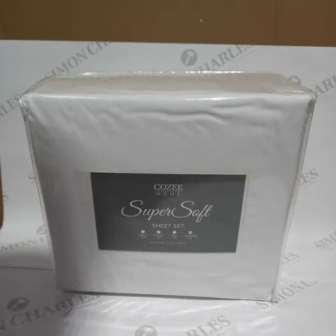 COZEE HOME SUPERSOFT SHEET SET - SUPERKING