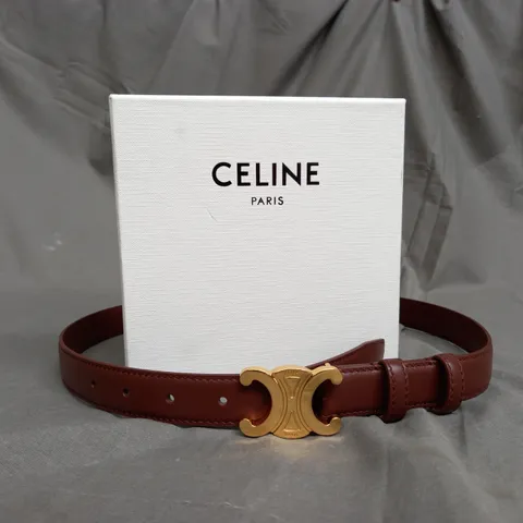 BOXED CELINE PARIS BROWN BELT