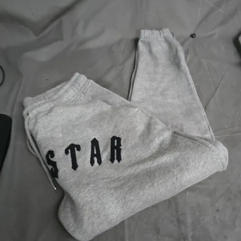TRAPSTAR GREY CUFFED JOGGERS SIZE S